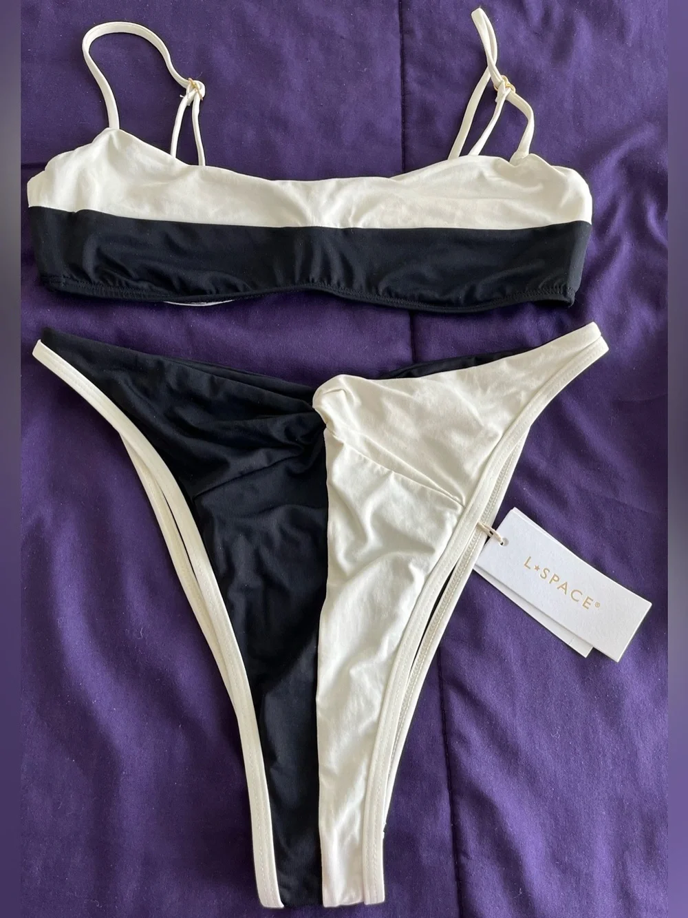 L*Space Bikini Set Candy Top & Jada Bitsy Twist Front Bottoms Medium Swimwear